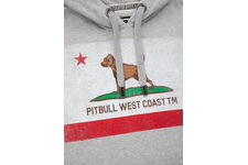 Bluza z kapturem Pit Bull Vintage Flag - Szara