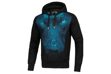 Bluza z kapturem Pit Bull Classic Blue Eyed Devil - Czarna