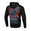 Bluza z kapturem Pit Bull Skull Dog - Czarna