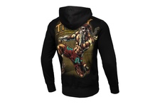 Bluza z kapturem Pit Bull Muay Thai - Czarna