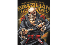 Bluza z kapturem Pit Bull Brazilian Jiu Jitsu - Czarna