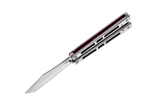 Nóż JOKER składany motylek Tanto Red Handle