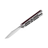 Nóż JOKER składany motylek Tanto Red Handle