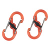 Karabińczyk NITE IZE microlock plastic -2 szt. translucent orange