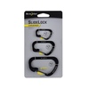 Karabińczyk NITE IZE slidelock carabiner zestaw #2 #3 #4 black