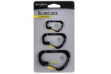 Karabińczyk NITE IZE slidelock carabiner zestaw #2 #3 #4 black