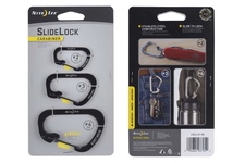 Karabińczyk NITE IZE slidelock carabiner zestaw #2 #3 #4 black