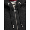 Bluza rozpinana z kapturem Pit Bull Small Logo '20 - Grafitowa