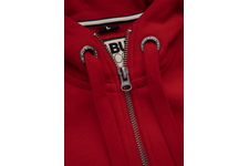 Bluza rozpinana z kapturem Pit Bull Hilltop II '21 - Czerwona