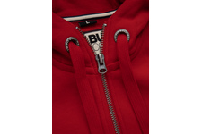 Bluza rozpinana z kapturem Pit Bull Old Logo - Czerwona