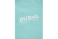 Bluza damska rozpinana z kapturem Pit Bull Old Logo - Turkusowa