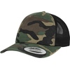 Czapka BRANDIT Camo Trucker Woodland-Czarna