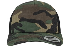 Czapka BRANDIT Camo Trucker Woodland-Czarna