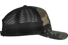 Czapka BRANDIT Camo Trucker Woodland-Czarna