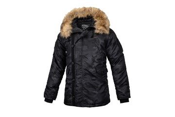 Zimowa kurtka z kapturem Pit Bull Alder - Black Camo