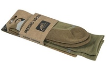 skarpety Helikon Merino - olive green/coyote