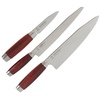 zestaw noży Morakniv Classic 1891 Chef´s/Bread/Paring Knife Set - czerwony