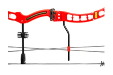 Łuk Bloczkowy POE LANG axis 2.0 30-70LB 32ATA red