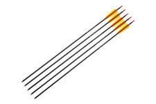 Strzała aluminiowa POE LANG do łuku 30" Średnica 7,2mm 5szt black