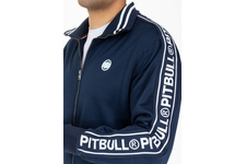 Bluza rozpinana Pit Bull Oldschool Tape Logo '20 - Granatowa