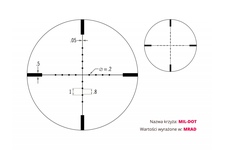 Luneta celownicza Vortex Viper 6.5-20x50 30 mm AO BDC/MILDOT