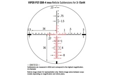 Luneta celownicza Vortex Viper PST II 3-15x44 30 mm AO EBR-4