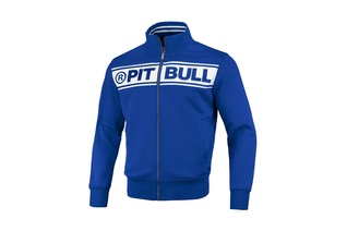 Bluza rozpinana Pit Bull Oldschool Chest Logo '20 - Niebieska