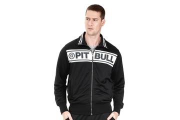 Bluza rozpinana Pit Bull Oldschool Chest Logo '21 - Czarna