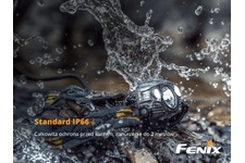 Latarka diodowa Fenix HP30R - czołówka szara