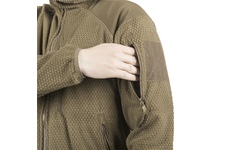 bluza Helikon ALPHA HOODIE - Grid Fleece - olive green