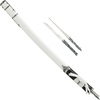 Miecz Haller Katana White z nożami z metalową pochwą bogato zdobioną okuciami i imitacją rybiej skóry
