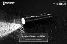 Latarka akumulatorowa Speras M1 XPL2-W2 LED 1000 lumenów zasieg 119 m  + akumulator o pojemności 750 mAh