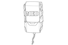 kieszeń medyczna MED POUCH VERTICAL - pencott greenzone