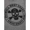 Koszulka Pit Bull Custom Fit Melange Skull'20 - Szara