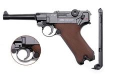 Wiatrówka pistolet Gletcher USA P08 Blow Back