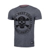 Koszulka Pit Bull Custom Fit Melange Skull'20 - Chabrowa