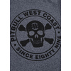 Koszulka Pit Bull Custom Fit Melange Skull'20 - Chabrowa