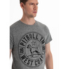 Koszulka Pit Bull Custom Fit Melange Circle Dog '21 - Szary Melanż