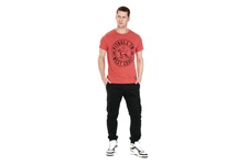 Koszulka Pit Bull Custom Fit Melange Circle Dog '21 - Czerwony Melanż