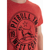 Koszulka Pit Bull Custom Fit Melange Circle Dog '21 - Czerwony Melanż
