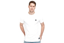 Koszulka Pit Bull Slim Fit Lycra Small Logo '21 - Biała