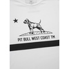 Koszulka Pit Bull Slim Fit Lycra Cal Flag'20 - Biała