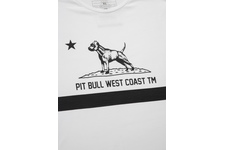 Koszulka Pit Bull Slim Fit Lycra Cal Flag'20 - Biała