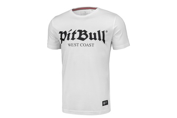 Koszulka Pit Bull Slim Fit Lycra Old Logo'20 - Biała