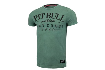 Koszulka Pit Bull Denim Washed Oldschool'20 - Zielona