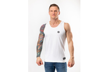 Tank Top Pit Bull Slim Fit Lycra Small Logo '21 - Biały