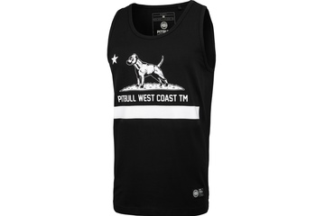 Tank Top Pit Bull Slim Fit Lycra Cal Flag'20 - Czarny