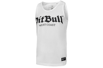 Tank Top Pit Bull Slim Fit Lycra Old Logo'20 - Biały