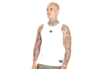 Tank Top Pit Bull Rib Small Logo'20 - Biały