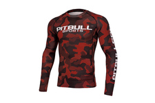 Rashguard termoaktywny Pit Bull L-S Dillard Camo - Czerwony